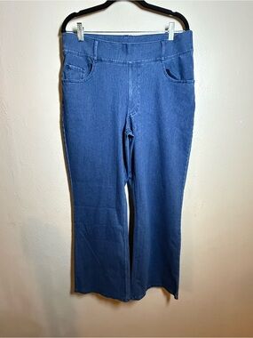 HALARA Women's Indigo Wide Leg Pull-On Jeans